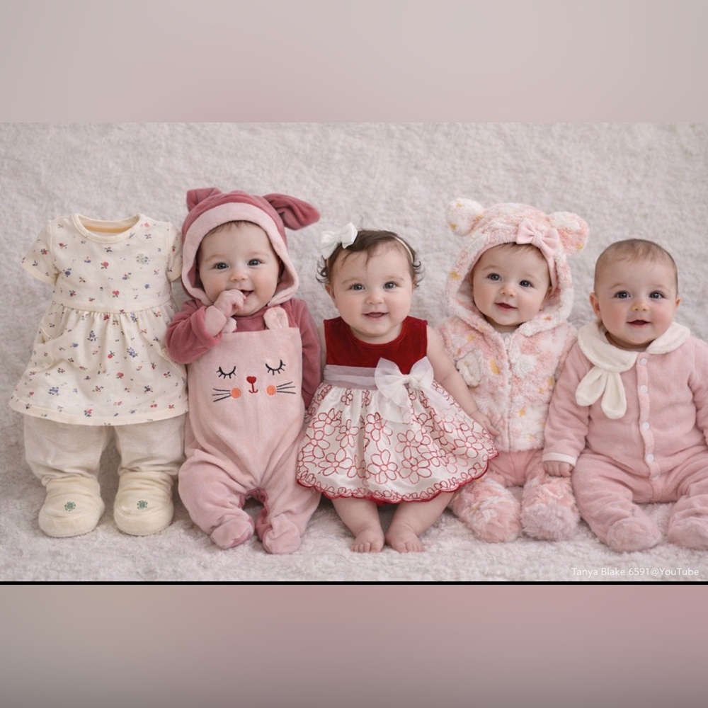 ✨ Baby Outfit Bundle – 8 Piece Collection (Newborn–3 Months) ✨